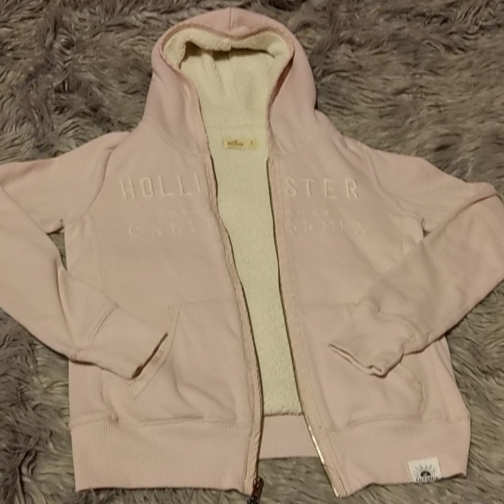 *3 for $15* Hollister zip Hoodie Pink Size Small